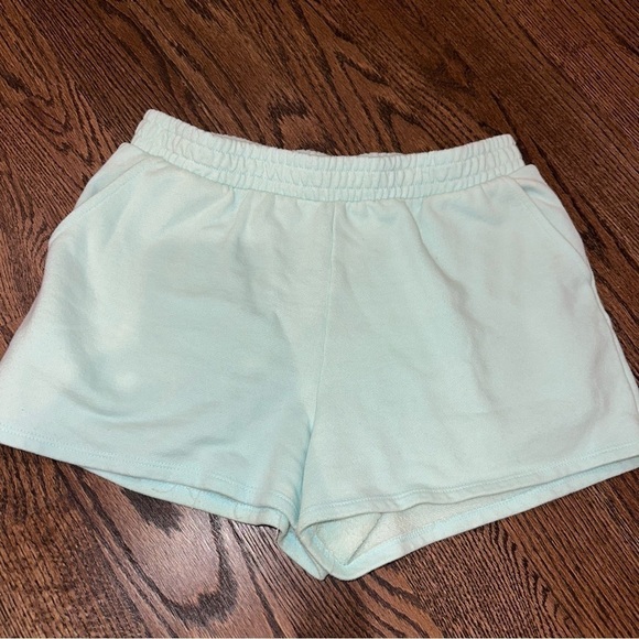 Light Blue Sweat Shorts - Picture 1 of 2